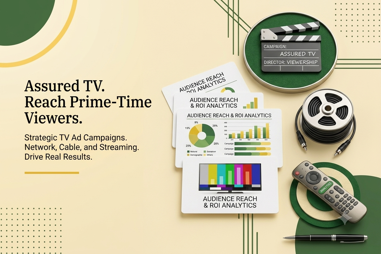 TV advertising campaign with audience analytics